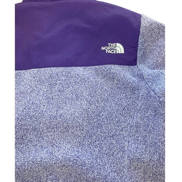 EUC The North Face Denali Fleece Collared Full Zip Jacket Purple Women Small - Picture 7 of 8